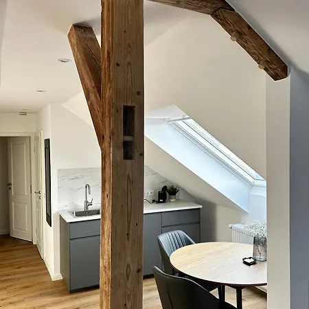 Dachgeschoss-studio Im Kurgebiet Kurpark & Therme Fusslaeufig Messe 6 Km Appartamento